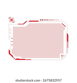 Futuristische Frame-Hud-Technologie cyberpunk Element Vektor