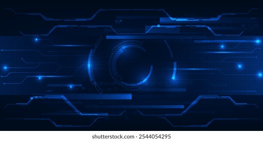 Futuristic frame,screen,panels,border and windows for head up display or dashboard control and technology background.Future sci fi tech style design concepts.Vector illustrations.