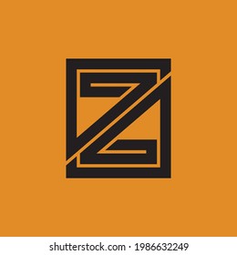 Futuristic of Free Vector flat Z logo template