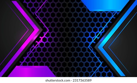 futuristic game background with light effect