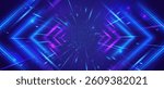 Futuristic Game Interface. Space Or High Speed Concept