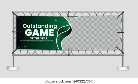 futuristic gaming mesh banners design template