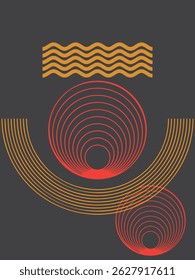 Futuristic Geometric Abstract Vector Design