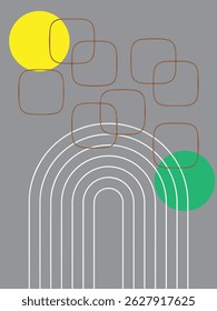 Futuristic Geometric Abstract Vector Design