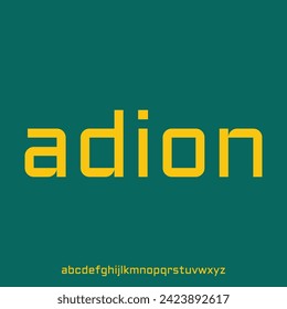 futuristic geometric alphabet font vector