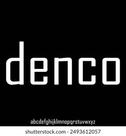 futuristic geometric alphabet font vector