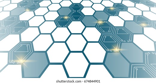 Futuristic geometric background