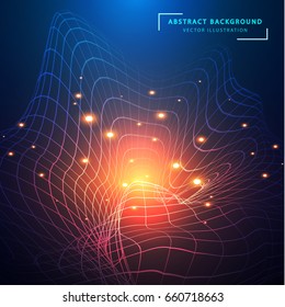 Futuristic geometric background. Abstract vector illustration.
