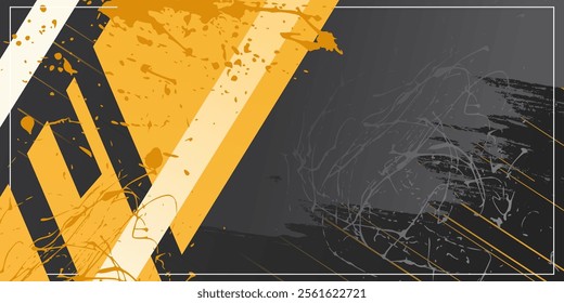 futuristic geometric background in cyberpunk style