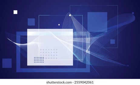 Futuristic geometric background illustration. Abstract technology concept.