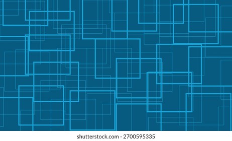 Futuristic geometric blue background with digital square pattern
