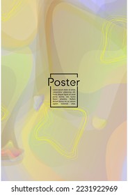 Diseño de portada geométrica futurista con líneas de gradiente y abstracto, figuras para su negocio.  Diseño de afiches en arcoiris fluidos de plantilla, efecto gradiente para el Festival Electrónico.