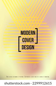Futuristic Geometric Cover Design with Gradient and Abstract Lines, Figures for your Business. Flyer Fluid Rainbow Poster Design, Gradient Effect for Event.