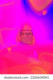Diseño de portada geométrica futurista con líneas de gradiente y abstracto, figuras para su negocio.  Diseño de afiches de arco iris con líquido de enmascaramiento, efecto gradiente para la presentación.