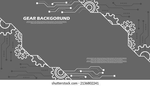 Patrón cognoscitivo abstracto de datos geométricos futuristas. sobre el fondo de la tecnología gris ep.9.hi-tech concepto de comunicación innovación ilustración vectorial fondo 