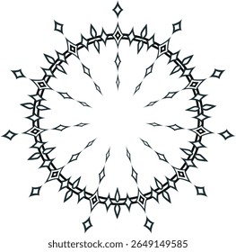 Futuristic geometric decorative frames. A slightly different illustration of a magic circle.