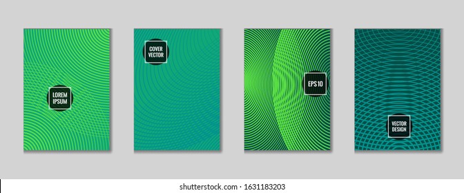 Futuristic geometric design title page pattern. Cool texture journal header page set. First page minimal pattern for student notebook, dairy or notepad.