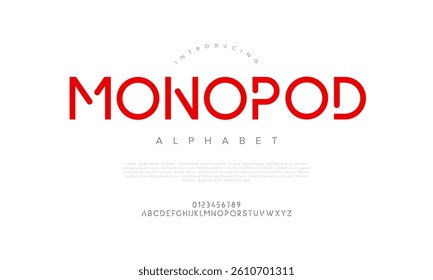 Futuristic Geometric Display Font Vector for Tech and Minimal Design Projects