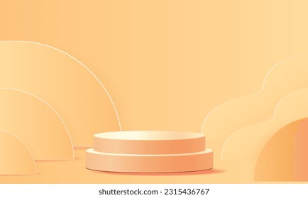 Futuristic Geometric Podium Wallpaper - Free Vector Graphic