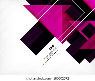 Futuristic geometric shape abstract business template For banners, business backgrounds, presentations