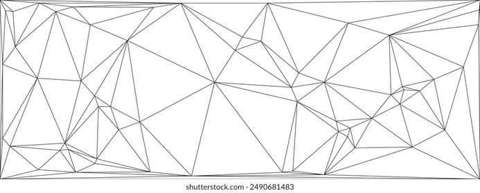 Vector de fondo de línea triangular geométrica futurista.