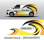 Futuristic Geometric Van Wrap Design