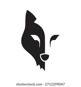 Futuristic Geometric Wolf Emblem With Strong Visual Structure