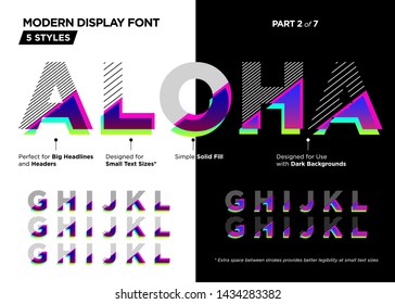 Futuristic Glitch Font  Modern Distorted Typeface for Headline  Header  Title  Brand Identity  Game Design  DJ Poster Template  Music Fest  Movie Poster  Creative Lined Alphabet in Vibrant Neon Color 