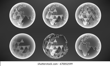 Futuristic global interface technology science abstract background graphics.
