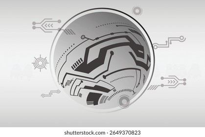 Futuristic global network background with glowing earth sphere, abstract digital communication lines, internet connectivity, and cyberspace technology concept for world map, innovation,vector design.