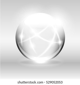Futuristic Globe Spheres Balls 3D illustration