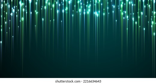 Vector de movimiento de velocidad de líneas de brillante futurista. Elementos de luz de neón técnico. Las líneas de tecnología de la información desplazan a un fondo de pantalla innovador. Avanzar el movimiento progresivo del fondo.