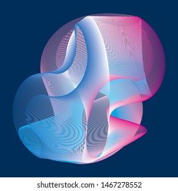 Futuristic glowing lines abstract backgrounds cover templates set. Northen glow. Neon. Geometric blend elements.