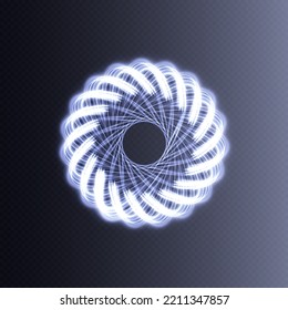 Futuristic glowing plasma, abstract circle with smooth transitions, magic ball, abstract background, rendering