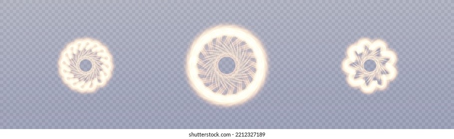 Plasma futurista brillante, círculo abstracto con transiciones suaves, bola mágica, fondo abstracto, representación	
