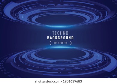 diseño de fondo holográfico de tecnología de brillo futurista