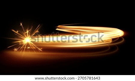 Futuristic golden speed lines tech-inspired vector backdrop, concept of data transfer, innovation. Great for tech company presentations, startup websites, data flow visualizations, fintech apps