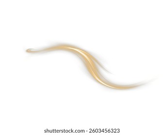 Futuristic golden wave lines with sparkling glows and dynamic motion. Bright neon streaks in abstract style, perfect for luxury, festive, or high-tech energy-themed designs. png