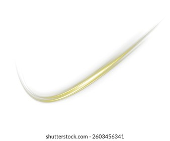 Futuristic golden wave lines with sparkling glows and dynamic motion. Bright neon streaks in abstract style, perfect for luxury, festive, or high-tech energy-themed designs. png