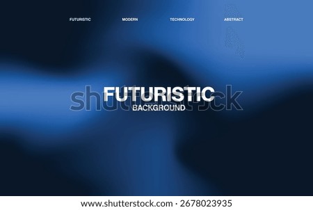 Futuristic gradient abstract blue background with smooth wavy lines, modern texture design for posters, banners, web, and digital artwork