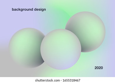 Futuristic gradient abstract  vector illustration with 3D flow elements.