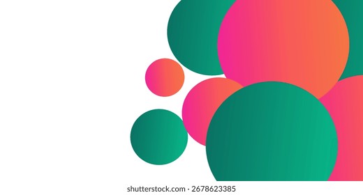 Diseño colorido de la Ilustración vectorial del Anuncio del fondo del gradiente futurista, eps 10