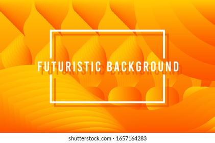 futuristischer Farbverlauf-Hintergrund mit gelber Farbe und abstraktem Element