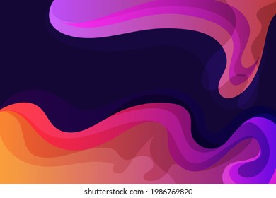 futuristic gradient color purple orange background with dynamic shapes for banner or cover business liquid layout