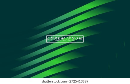 Fondo abstracto de líneas verdes degradadas futuristas. El patrón verde geométrico forma un fondo de Vector abstracto. Fondo moderno verde.