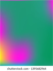 Futuristic Gradient mesh  work of art performed by simple techniques. Vector illustration.  Green graphic samples of futuristic artwork.