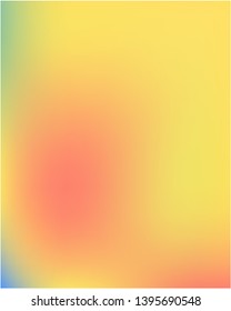 Futuristic gradient mesh work of art performed by simple techniques. Startling splash and spreading spot. Vector illustration layout. Orange graphic samples of futuristic artwork.