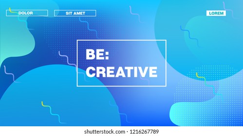 Futuristic Gradient Overlay Bright Neon Vector Pattern. Geometric Iridescent Landing Page Web Template. Modern Retro Fluid Color Neon Glitch Cover. Festival Banner, Business Background, Poster