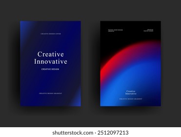 futuristic gradient poster template. Modern Covers Design. Mesh gradient background design. Trendy front page design for Banner, Poster, Flyer, Invitation and Annual Report