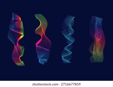 Design de Onda de Fita de Gradiente Futurista